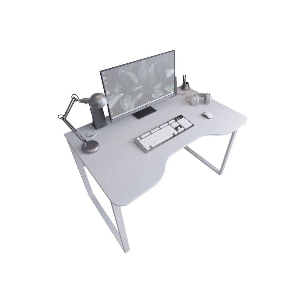 Изображение товара Компьютерный стол Альянс мебель белый 1200x740x750 мм стиль лофт