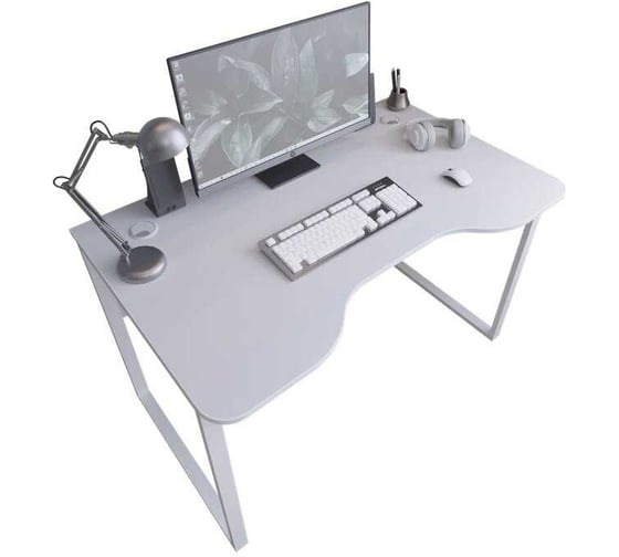 Изображение товара Компьютерный стол с вырезом Альянс мебель 1200х740х750 Белый 832553