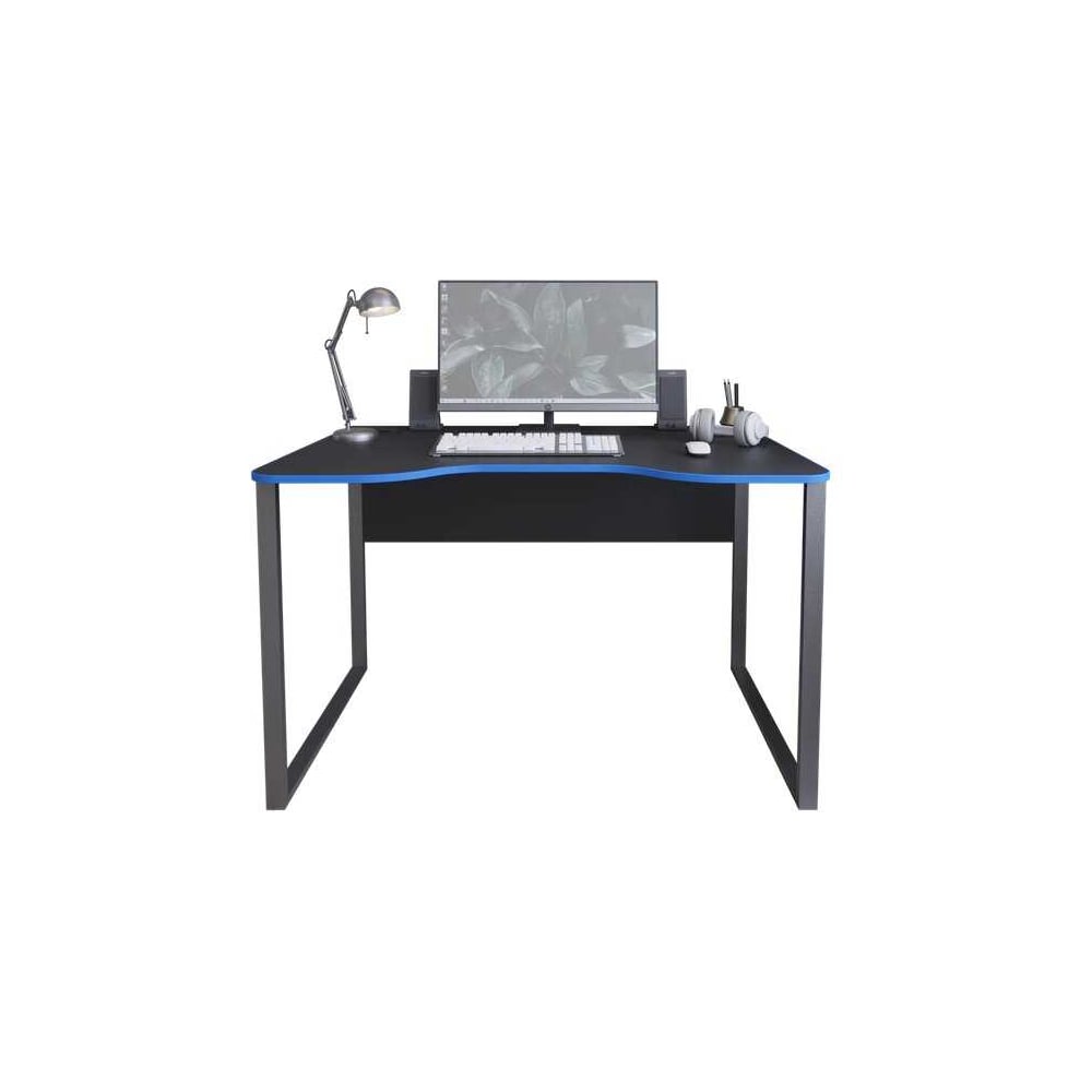 Изображение товара Компьютерный стол Альянс Мебель 1200х740х750 черно-синий, стиль лофт