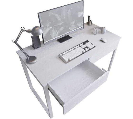 Изображение товара Стол письменный с 2 горизонтальными ящиками Альянс мебель 1200х600х750 Белый 832492