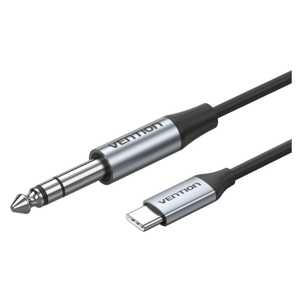 Изображение товара Кабель VENTION USB-CM Jack 6.35 mm M DAC 1 м серый для аудиообрудования
