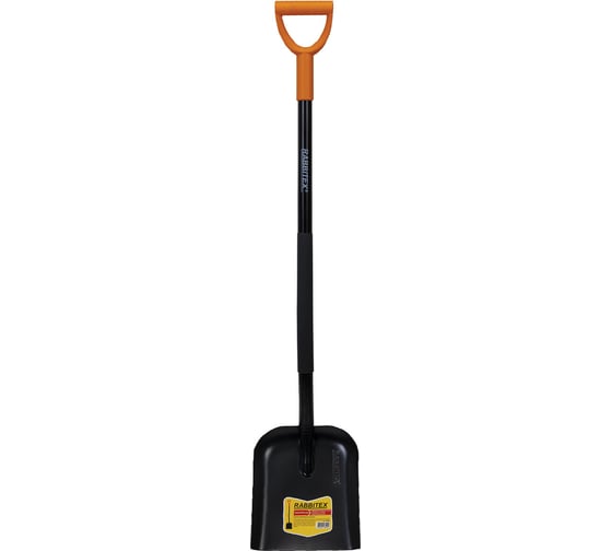 Изображение товара Лопата совковая стальная RABBITEX 24х27см, L=120см черенок сталь V-ручка,  strong metal, 700482