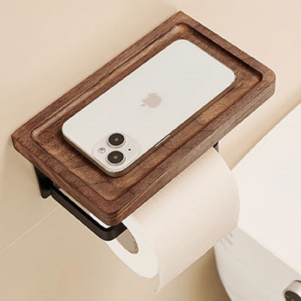 Изображение товара Держатель для туалетной бумаги SANTRADE SM-HB2012/P с полочкой