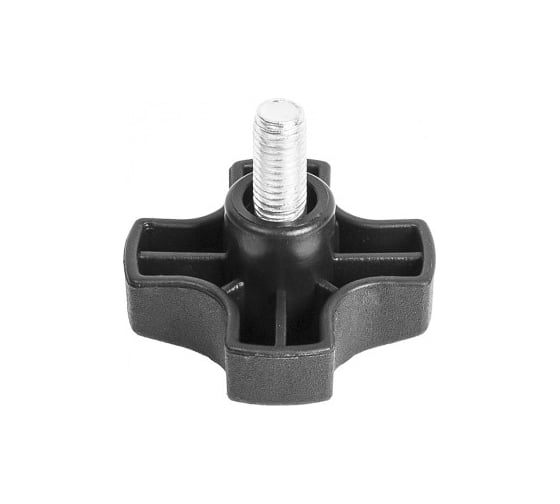 Изображение товара Фиксатор Миниворкс с болтом M10x20 мм, пластиковая рукоятка Ø60 мм, цвет черный – (3 шт.) Ф60М10-20ЧЕ