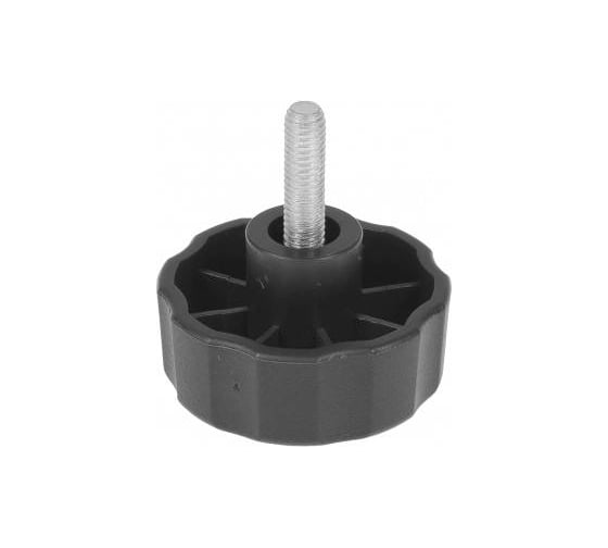 Изображение товара Фиксатор Миниворкс пластиковый с рукояткой Ø42 и резьбой М6х20, цвет черный – (10 шт.) Ф42М6-20ЧС