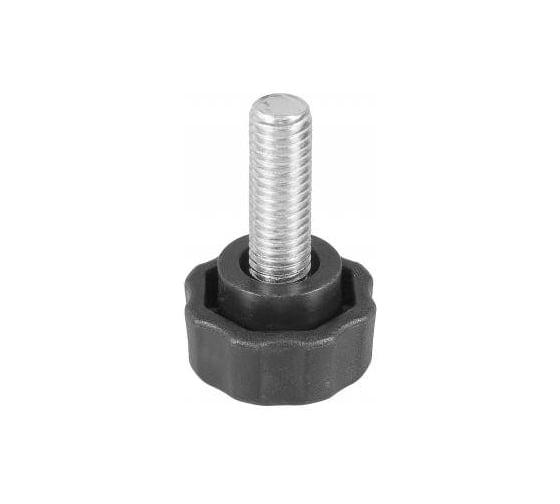 Изображение товара Фиксатор Миниворкс пластиковый с рукояткой Ø25 и резьбой М8х25, цвет черный – (15 шт.) Ф25М8-25ЧС