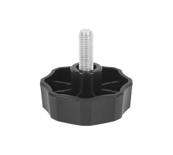 Изображение товара Фиксатор Миниворкс с болтом M6x20 Ø50, цвет черный – (10 шт.) Ф50М6-20ЧС