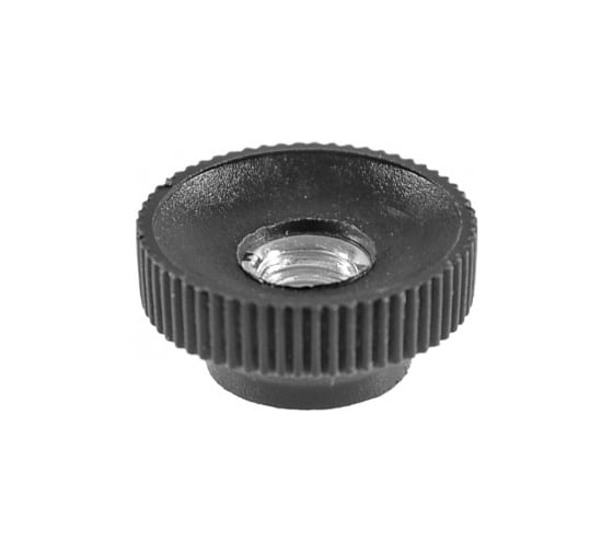 Изображение товара Барашек Миниворкс пластиковый с рукояткой Ø20 и резьбой М6, цвет черный – (3 шт.) RDGM206-01H