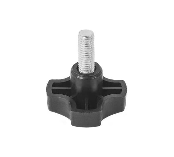 Изображение товара Фиксатор Миниворкс с болтом из нержавеющей стали M8x30 Ø40, цвет черный – (10 шт.) Ф40М8-30ЧЕ