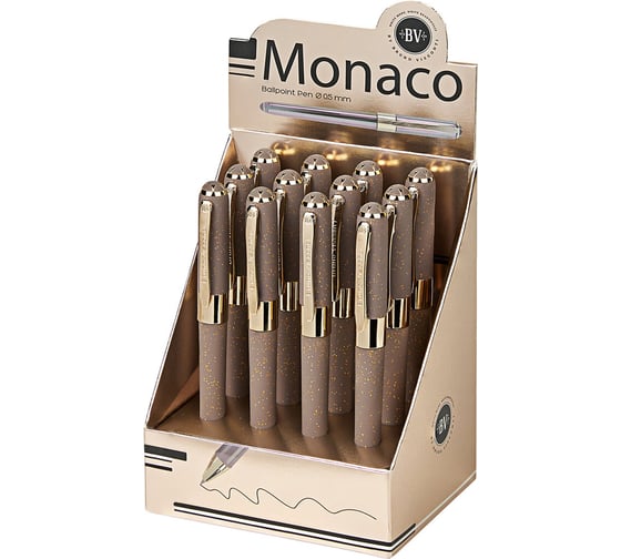 Изображение товара Ручка шариковая ОФИСМАГ BRUNO VISCONTI MONACO SPACE, СИНЯЯ, КОМПЛЕКТ 12 шт., серый корпус с глиттером, 0,4мм, 20-0125/51 144560