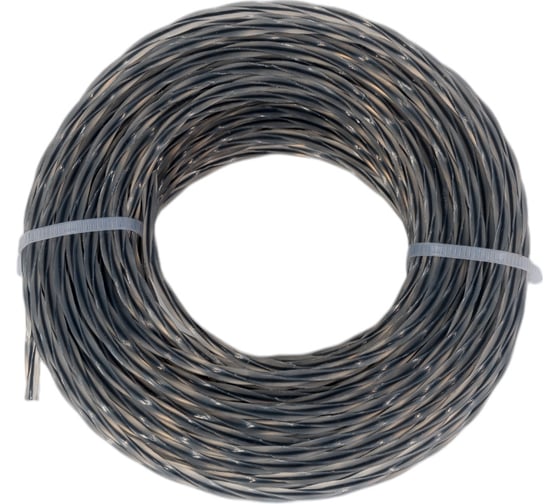 Изображение товара Леска износостойкая ЛВКС-3.0-15 (3 мм; 15 м; витой квадрат со стержнем) для триммера Витязь 18026021