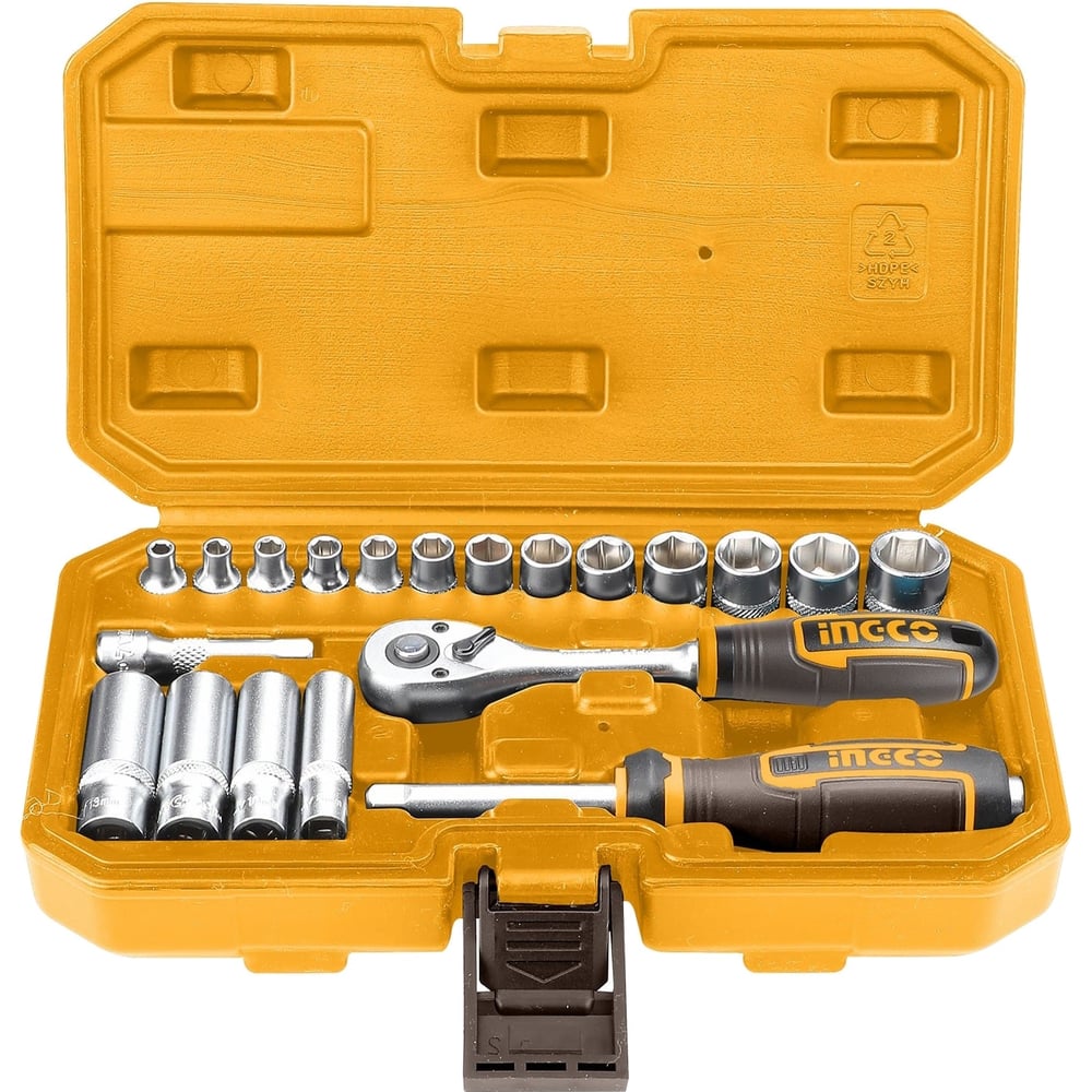 Изображение товара Набор инструментов INGCO 20 предметов с кейсом HKTS14201