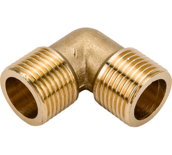 Изображение товара Уголок латунь резьба наружная 3/8" для компрессора Pegas pneumatic 4303