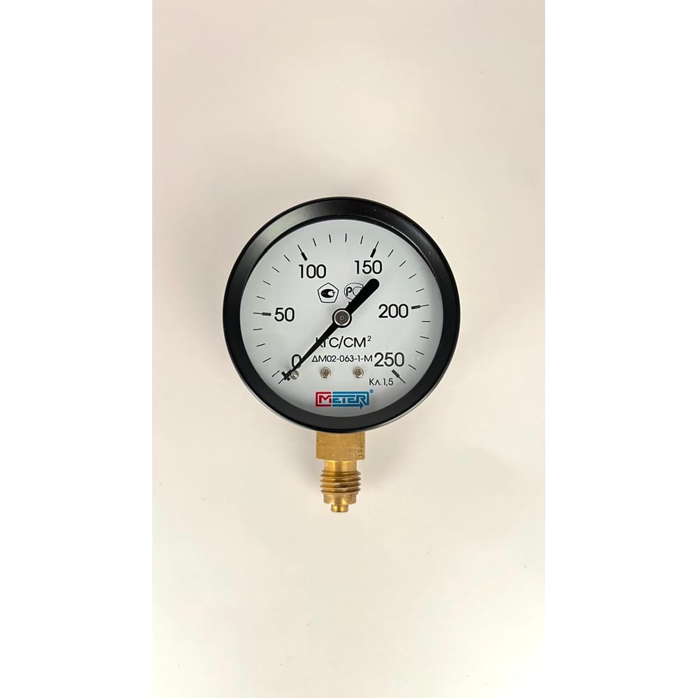 Изображение товара Манометр МЕТЕР ДМ 02-063-1-М 0-250 кгс/см2 радиальное соединение IP44