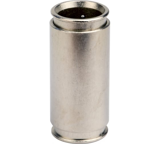 Изображение товара Муфта DKC труба-труба, диаметр 16 мм, IP66/IP67, никелированная латунь 6110-16N