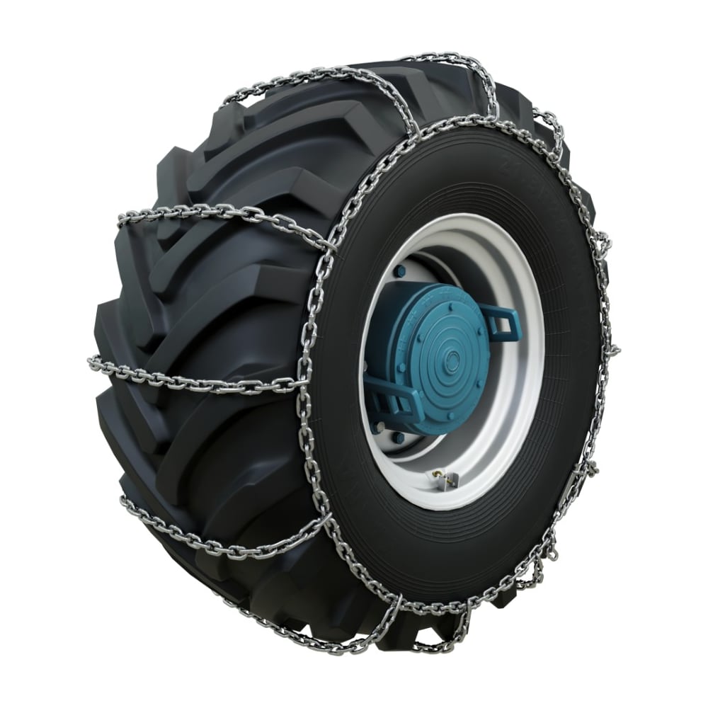 Изображение товара Цепи противоскольжения GROSCO 235/75 R17.5 Лесенка 10 мм, комплект 2 шт (29,8 кг) для грузовых автомобилей QW0L23575R175