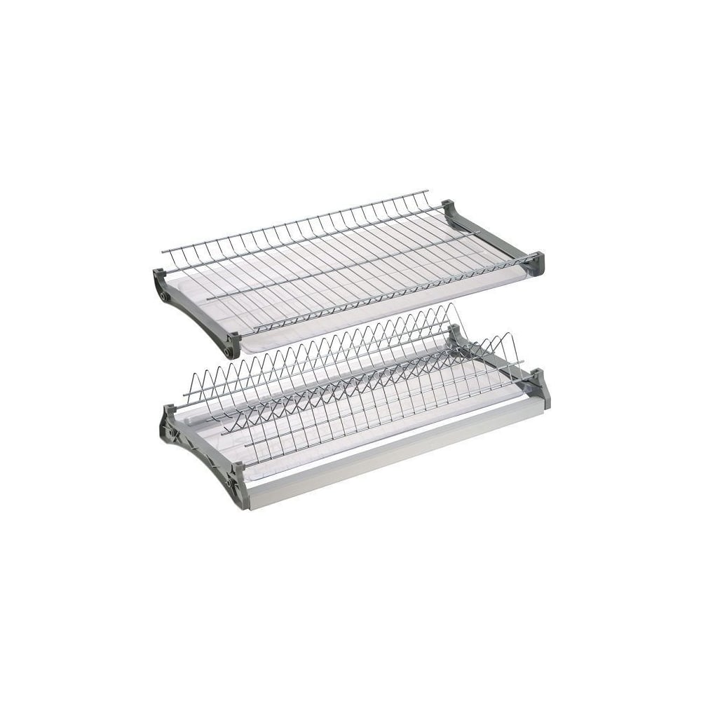 Изображение товара Сушилка для посуды в базу Аврора 500мм двухуровневая нержавеющая сталь