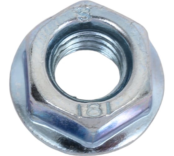 Изображение товара Гайка с прессшайбой М8 цинк DIN 6923, 150 шт Крепстор 4665316945429