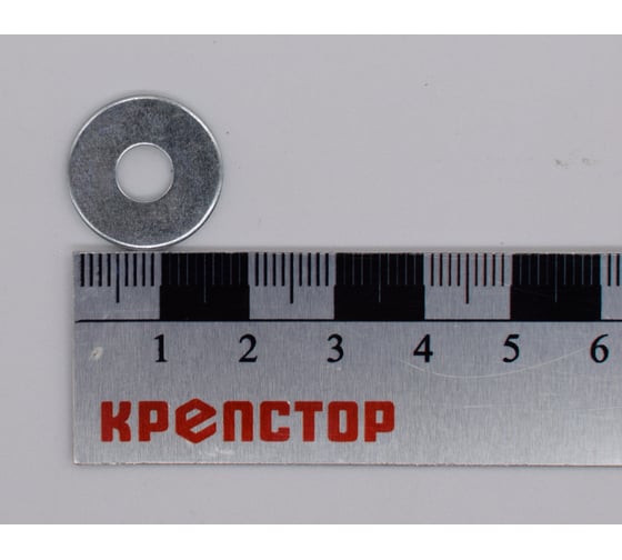 Изображение товара Шайба плоская увеличенная М6 цинк DIN 9021, 900 шт Крепстор 4665316946532