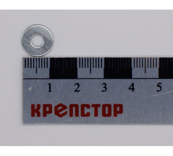 Изображение товара Шайба плоская увеличенная М4 цинк DIN 9021, 1500 шт Крепстор 4665316946518