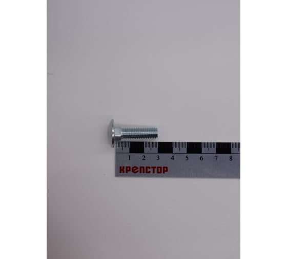Изображение товара Болт Крепстор 10х30 мебельный DIN 603 оцинкованный, 100 шт 4665316940462