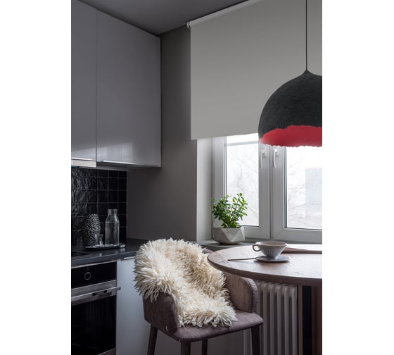 Изображение товара Рулонная штора Эскар Blackout, LUX цвет кофейный, 140х175 см 81742140175