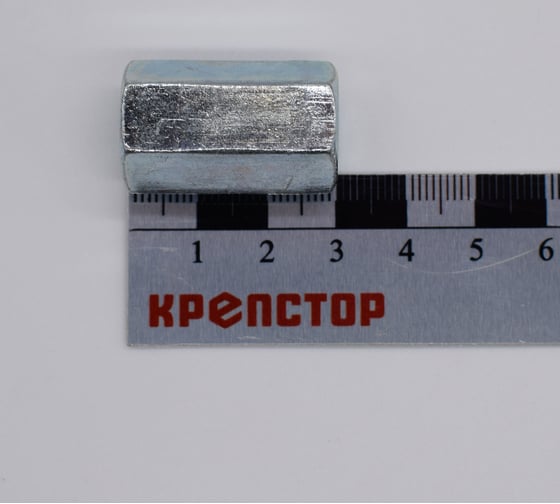 Изображение товара Гайка переходная цинк DIN 6334 М10, 50 шт Крепстор 4665316945344