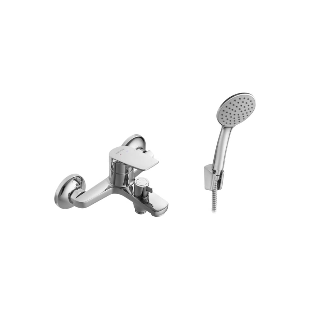 Изображение товара Смеситель для ванны с душем Santek Кант с аксессуарами, хром, WH5A10002C001