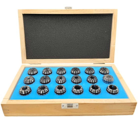 Изображение товара Набор цанг TORNERI ER25 из 18 шт (1-16 мм) Т027278