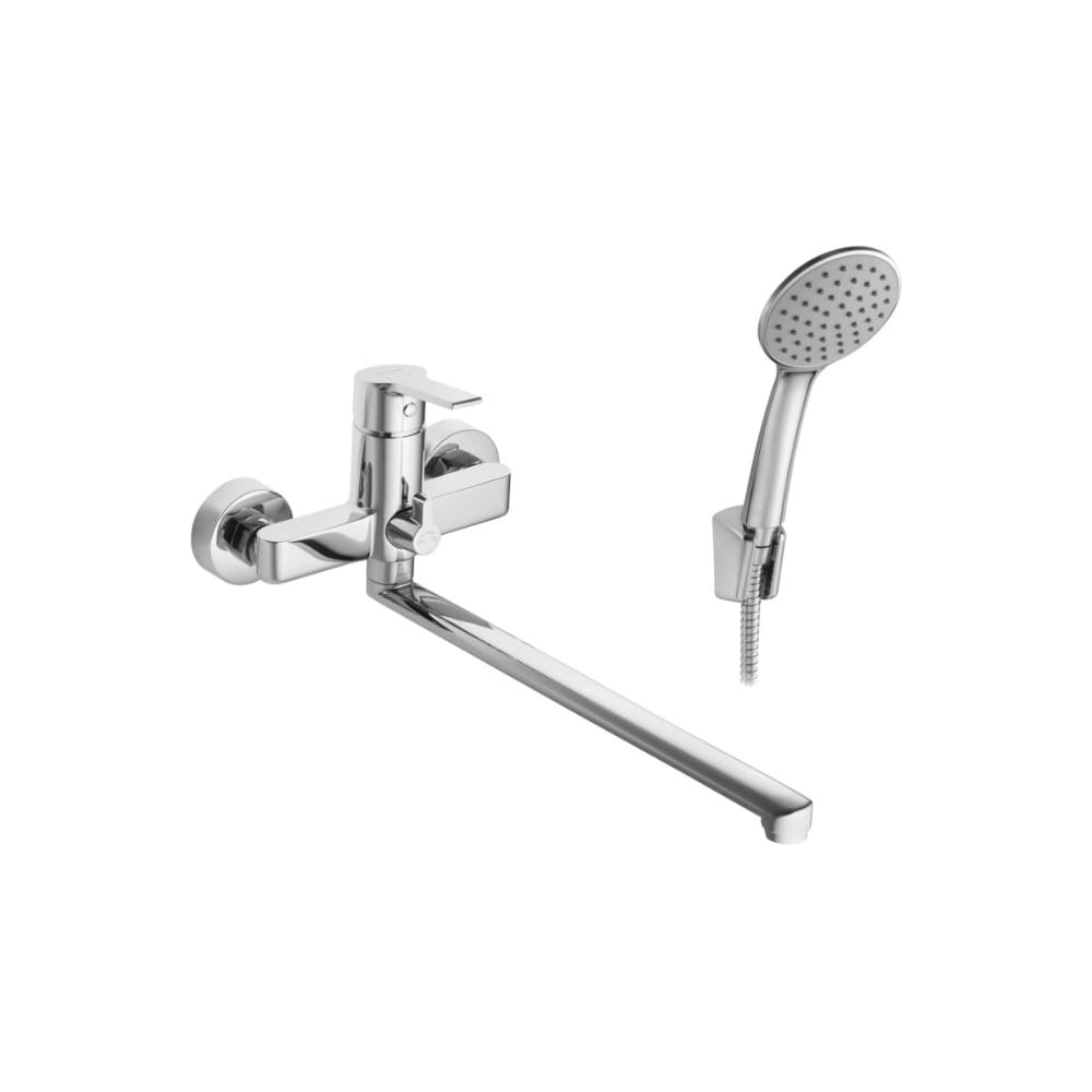 Изображение товара Смеситель для ванны с душем Santek Найра с длинным изливом и хромированным покрытием