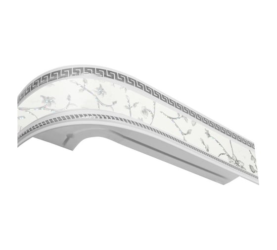 Изображение товара Трехрядный карниз Эскар Классика антик инкрустация белая в сборе, 1.6 м 535431160