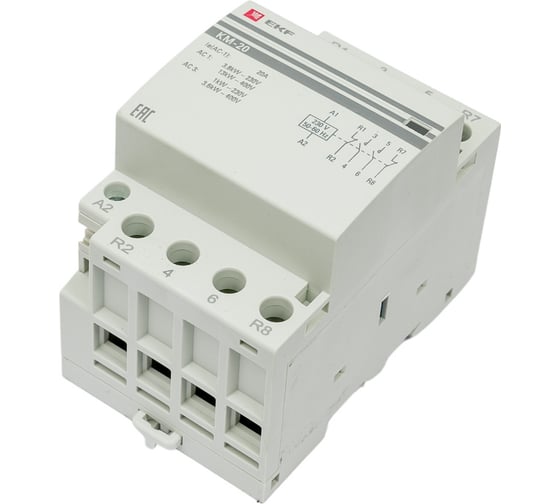 Изображение товара Модульный контактор EKF КМ 20А 2NO 2NC 3 мод. PROxima km-3-20-22
