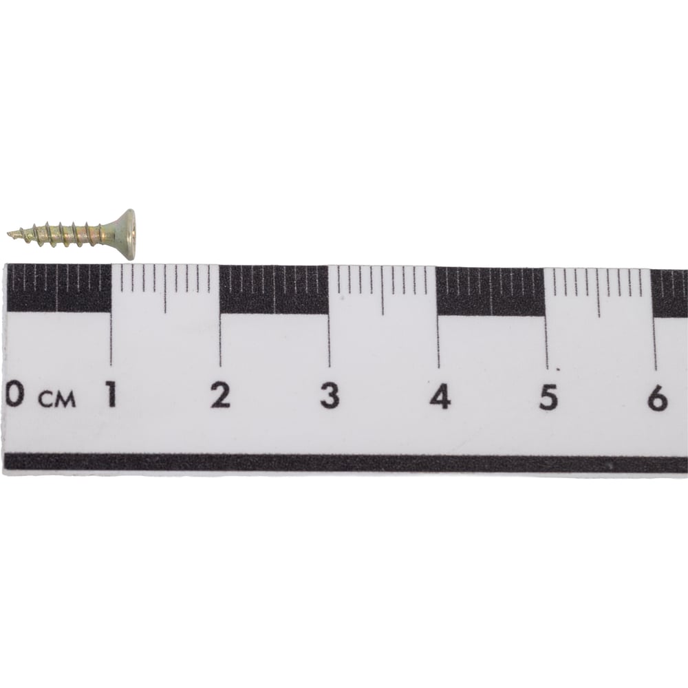 Изображение товара Саморез Крепстор 2,5х12 универсальный желтый цинк PZ, 2000 шт