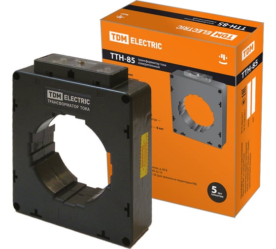 Изображение товара Трансформатор тока TDM ELECTRIC ТТН 85/1000/5-15VA/0,5-Р SQ1101-1157