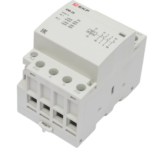 Изображение товара Модульный контактор EKF КМ 25А 2NO 2NC 3 мод. PROxima km-3-25-22