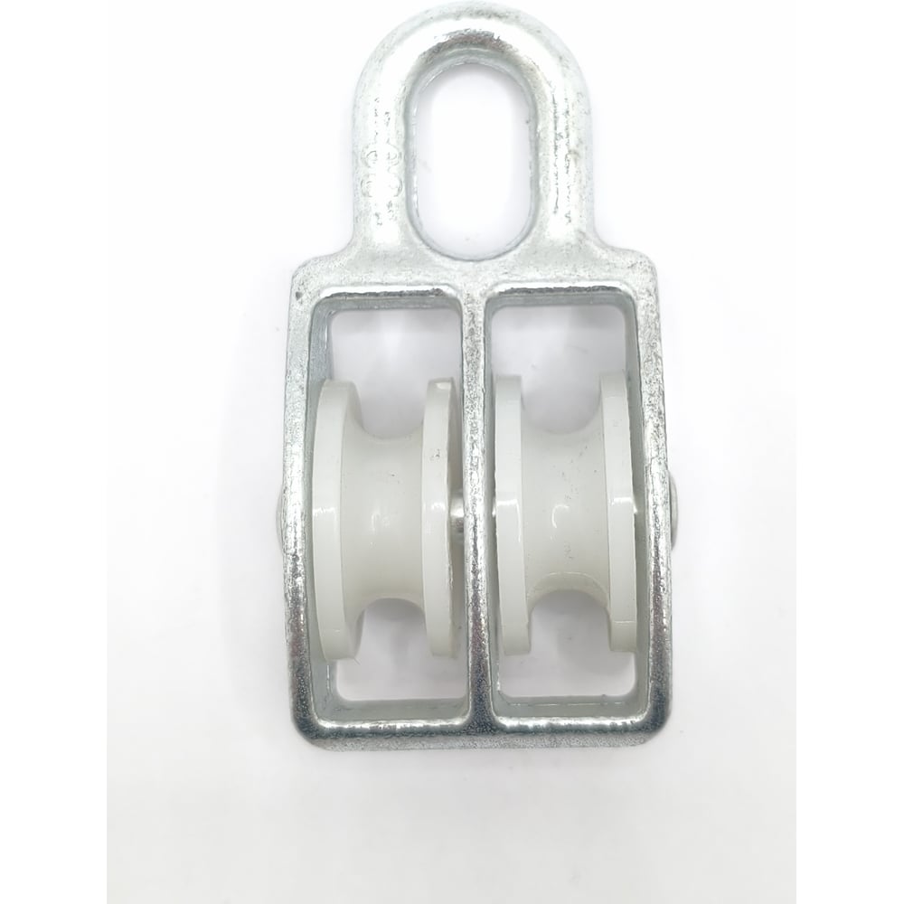 Изображение товара Блок Крепстор 30мм двойной с пластиковым шкивом - 2 шт