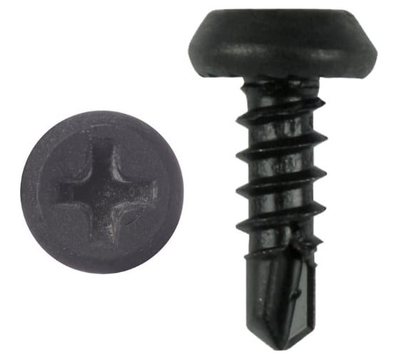 Изображение товара Саморез Крепстор 3.5х11 мм "клоп" сверло PH-2 оксидированный 1000 шт 4665316947621