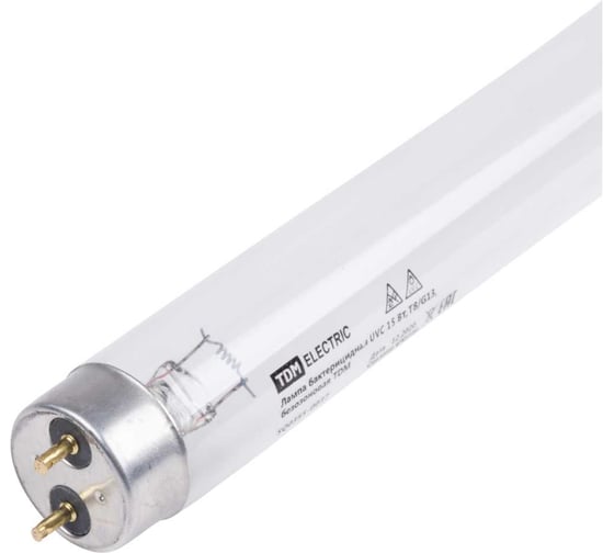 Изображение товара Бактерицидная лампа TDM ELECTRIC UVC 15 Вт, T8/G13, безозоновая SQ0355-0037