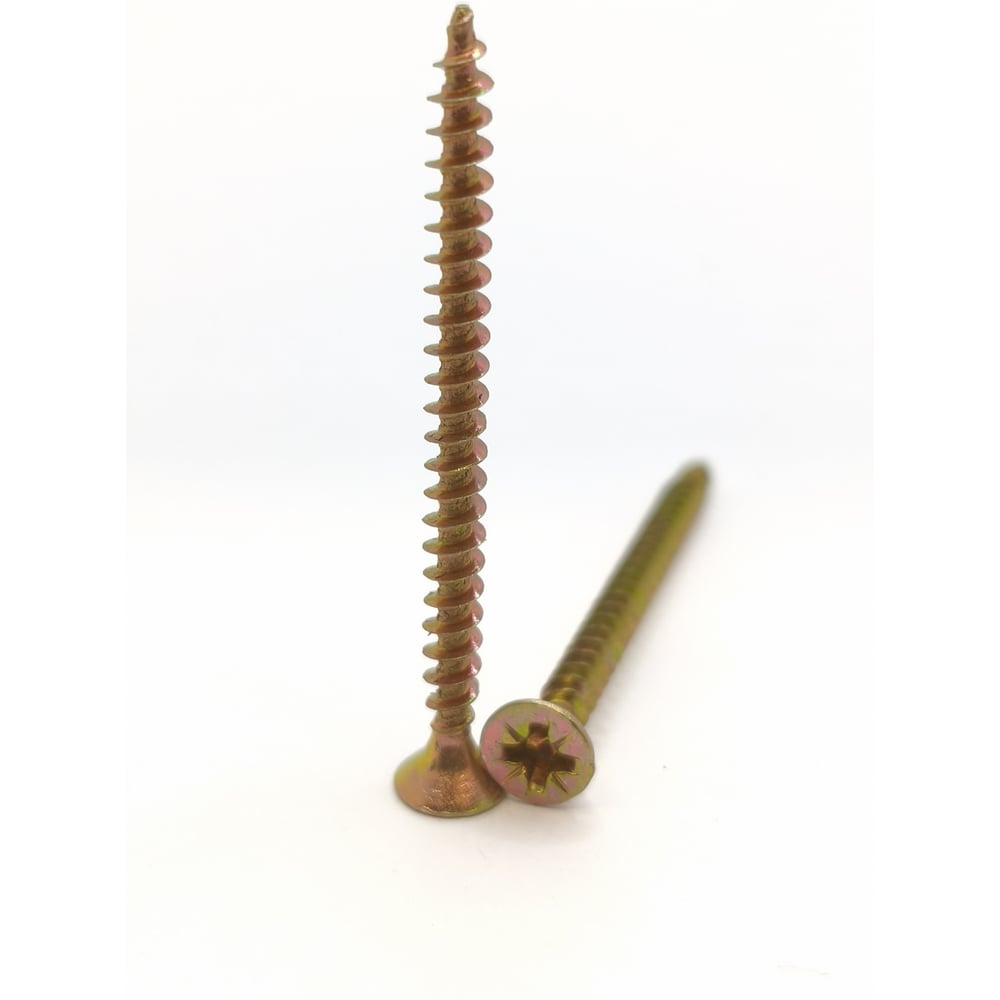 Изображение товара Саморез Крепстор 3,5х45 универсальный желтый цинк PZ 500 шт Изображение товара Саморез Крепстор 3,5х45 универсальный желтый цинк PZ 500 шт