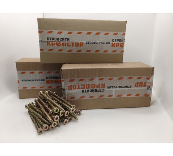 Изображение товара Шуруп для оконных и дверных рам "нагель" Крепстор 7,5х92, 100 шт 4665316992522​