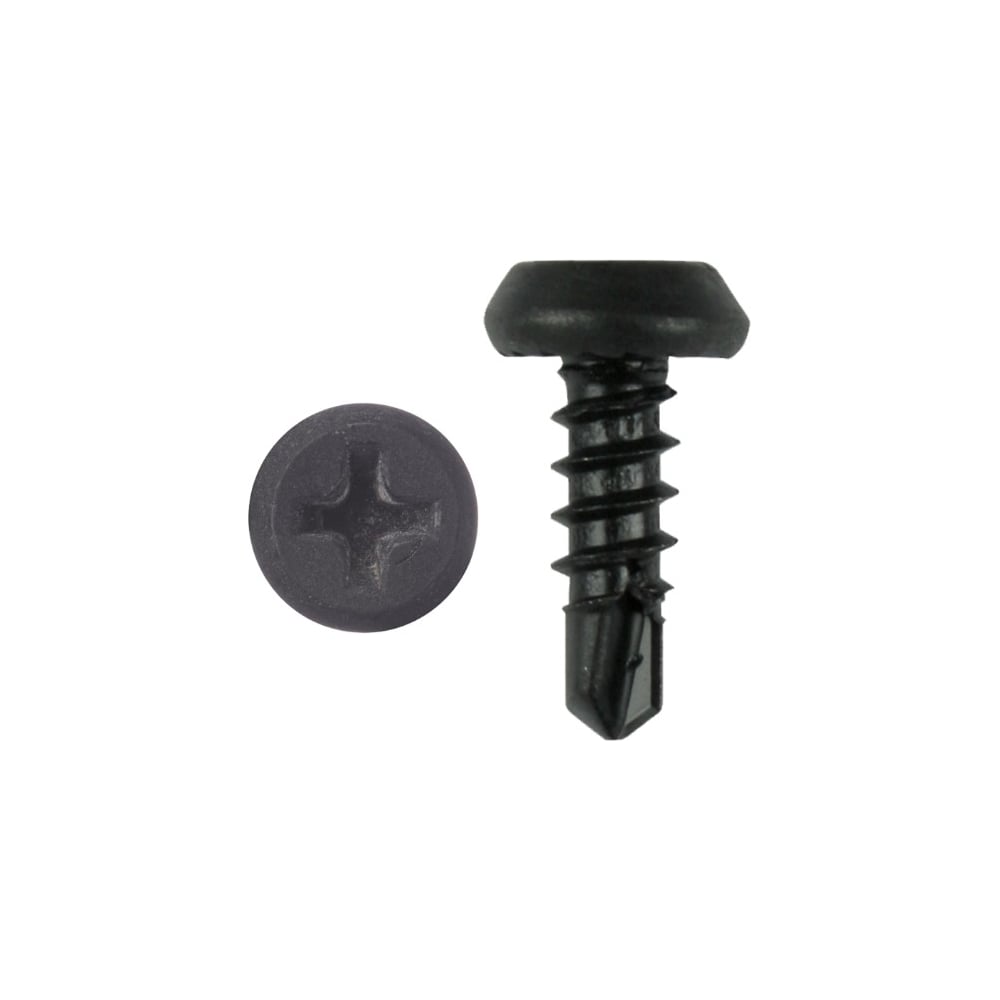 Изображение товара Саморез Крепстор 3,5х9,5 клоп сверло оксидированный РН-2, 1000 шт