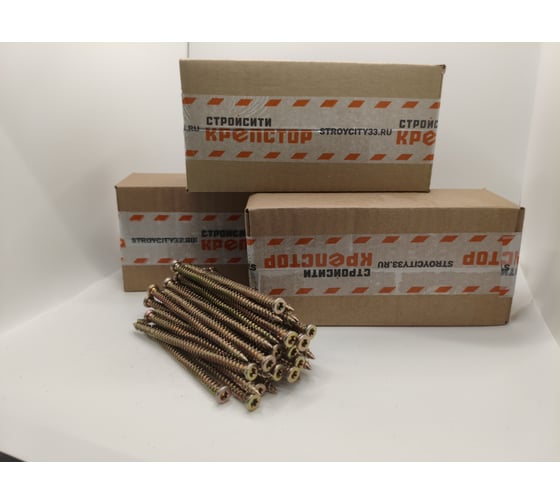 Изображение товара Шуруп для оконных и дверных рам "нагель" Крепстор 7,5х132, 100 шт 4665316992447