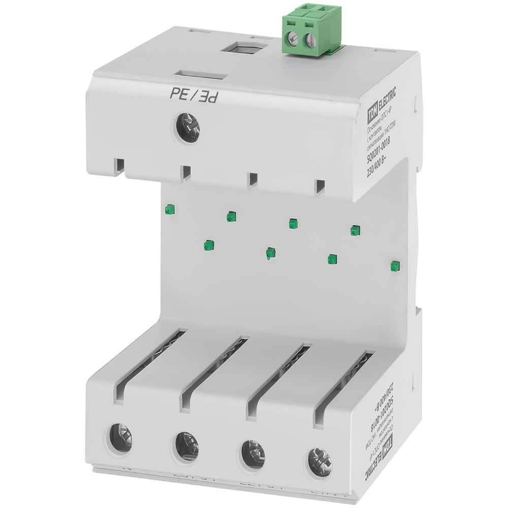 Изображение товара Основание TDM ОПС1 4Р с контактом сигнализации SQ0201-0018
