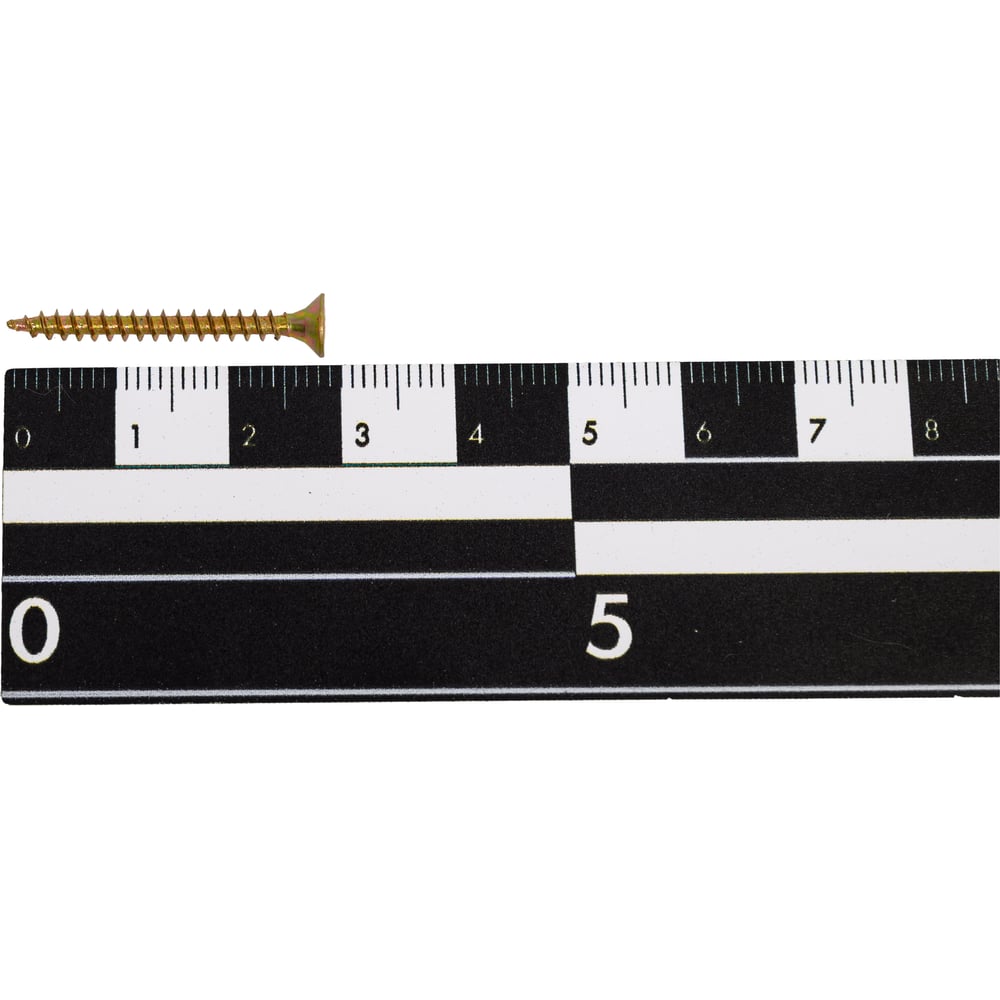 Изображение товара Саморез Крепстор 3х30 желтый цинк PZ, 1000 шт