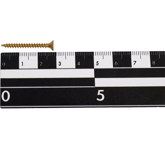 Изображение товара Саморез универсальный Крепстор 3х30 мм желтый цинк PZ 1000 шт 4665316946990