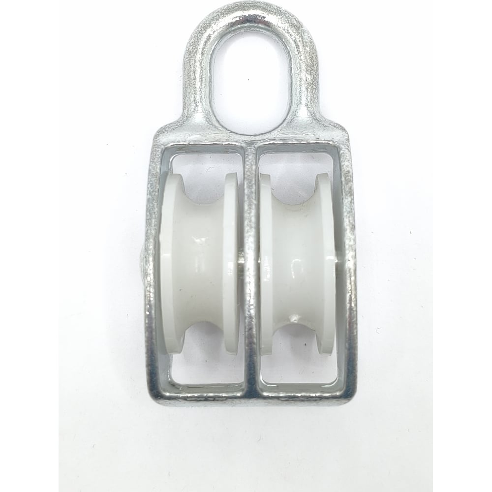 Изображение товара Двойной блок с пластиковым шкивом Крепстор 40мм, 2 шт 4665316994601