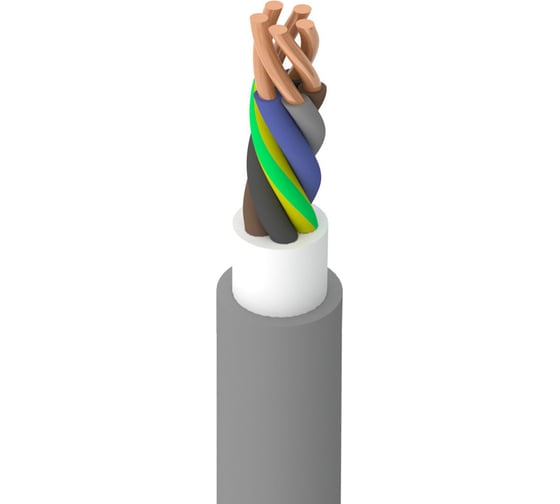 Изображение товара Кабель ОРЕОЛ NYM-J 5х1,5 мм ГОСТ 50 м 00-00004214