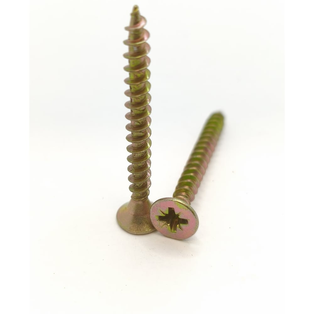 Изображение товара Крепеж Саморез усиленный Крепстор 4,5х40 PZ2 желтый цинк