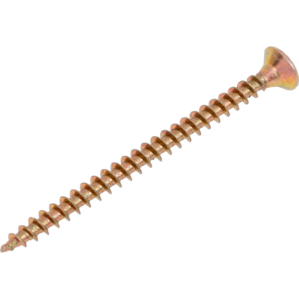 Изображение товара Саморез Крепстор 4,5х60 универсальный желтый цинк PZ 500 шт