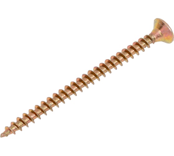 Изображение товара Саморез универсальный Крепстор 4.5х60 мм желтый цинк PZ 350 шт 4665316947126